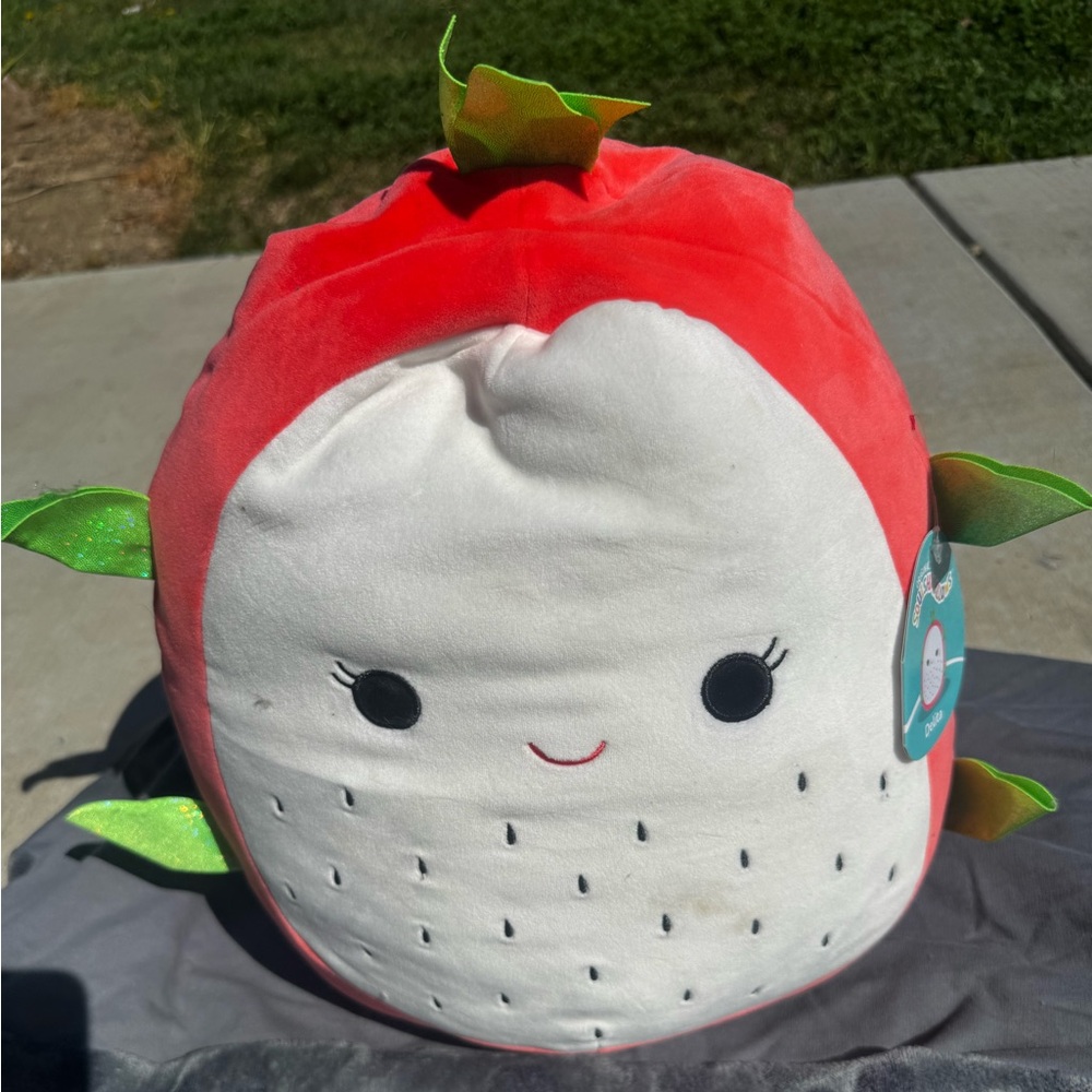 Plush Strawberry Toy - Red and White 

Delita